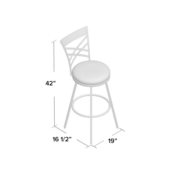 Gracie Oaks Clintwood Adjustable Height Swivel Bar Stool & Reviews Wayfair